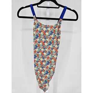Mini Boden Girls Sz 13-14 (L) One Piece Swimsuit Colorful Floral Print